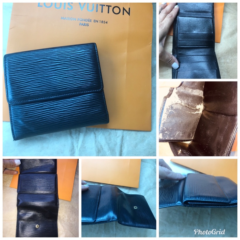 💯% Authentic Louis Vuitton Epi Small Wallet